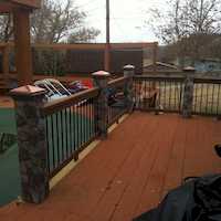 Stone Column View Deck